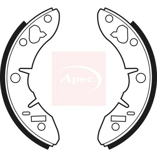 Apec Brake Shoe Set Axle Kit SHU142
