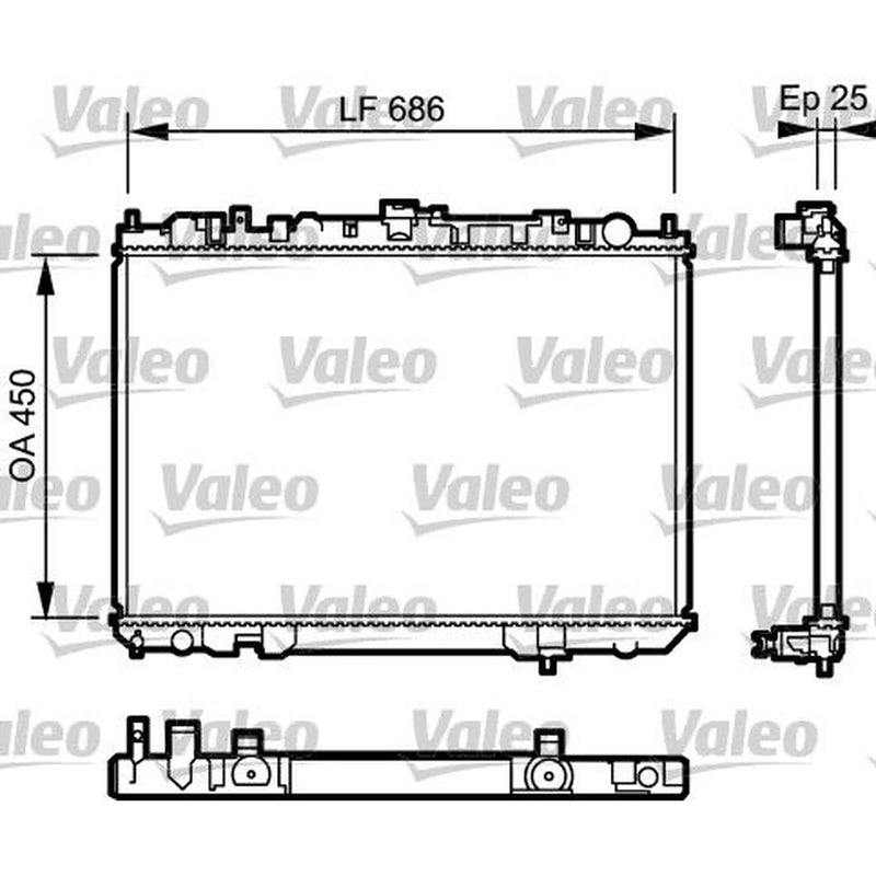 Valeo Engine Radiator 735081