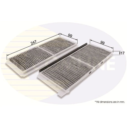 Comline Cabin Air Filter (Pollen Filter) EKF337A-2