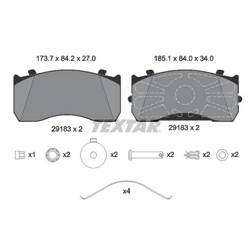 Textar Front Brake Pad Set 2918303