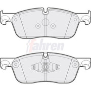 Fahren Front Vented & Rear Vented Brake Discs & Pads fits Jaguar Xe 2015 on 2.0