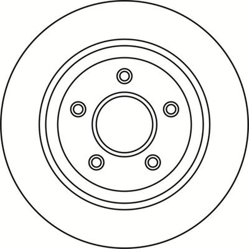 Abtex 2 x Vented Rear Brake Discs BD2009V-x2
