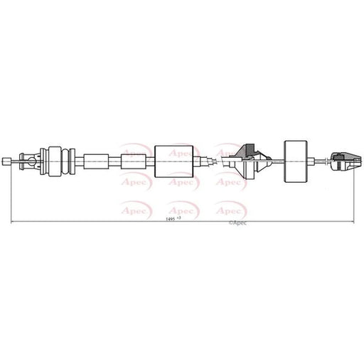 Apec Clutch Control Cable Pull CAB5036