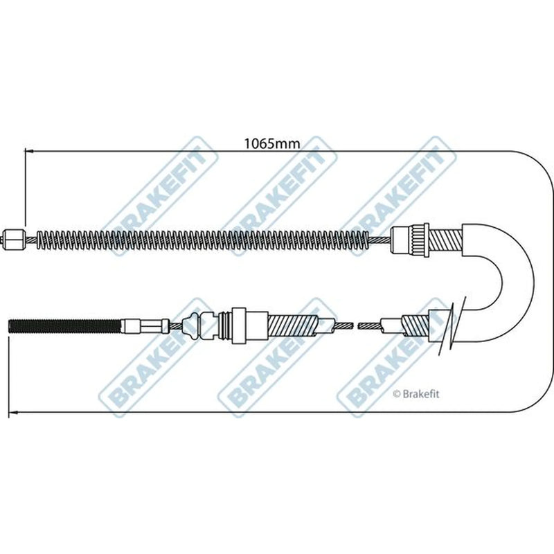 Apec Handbrake Cable Left Rear BBC3061