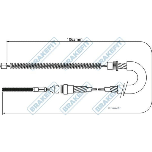 Apec Handbrake Cable Left Rear BBC3061