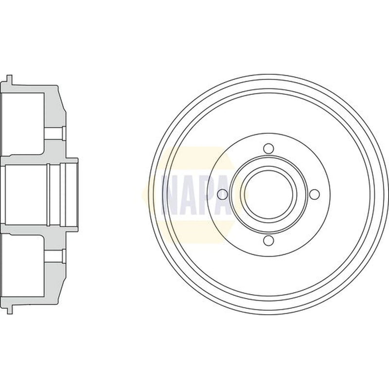 NAPA Brake Drum Assembly Rear NDR1012