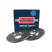 Borg & Beck 2 x Solid Front Brake Discs BBD4724-x2