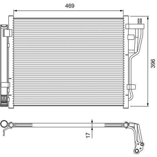 Valeo Air Conditioning Condenser 814070