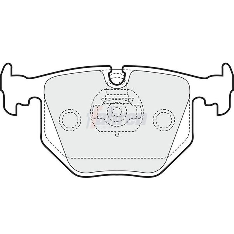 Fahren Rear Brake Pad Set FBP3199