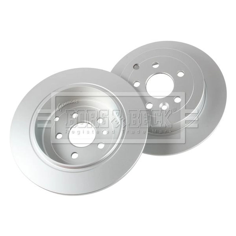 Borg & Beck 2 x Solid Rear Brake Discs BBD4599