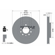 Textar 2 x Internally Vented Front Brake Discs 92066200-x2