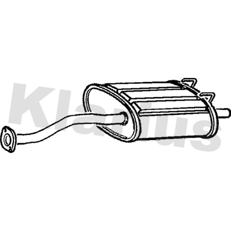 Klarius Box With Tail Pipe Rear HA230K