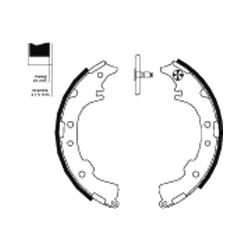 Textar Brake Shoe Set Axle Kit 91068600