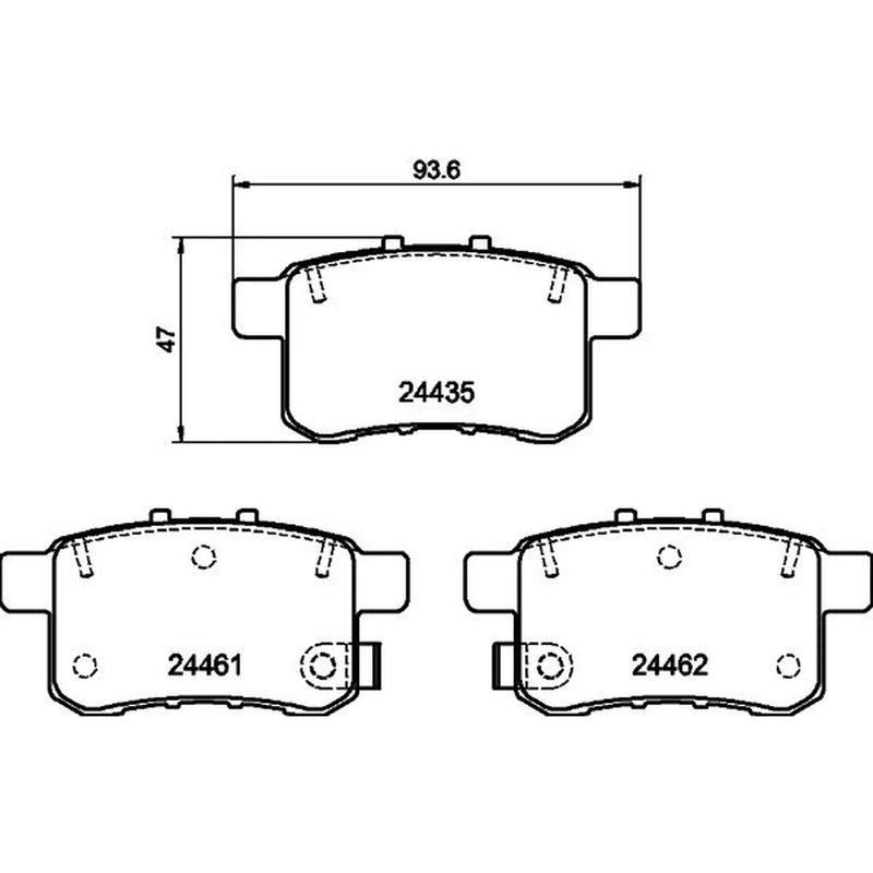 Mintex Rear Brake Pad Set MDB2946