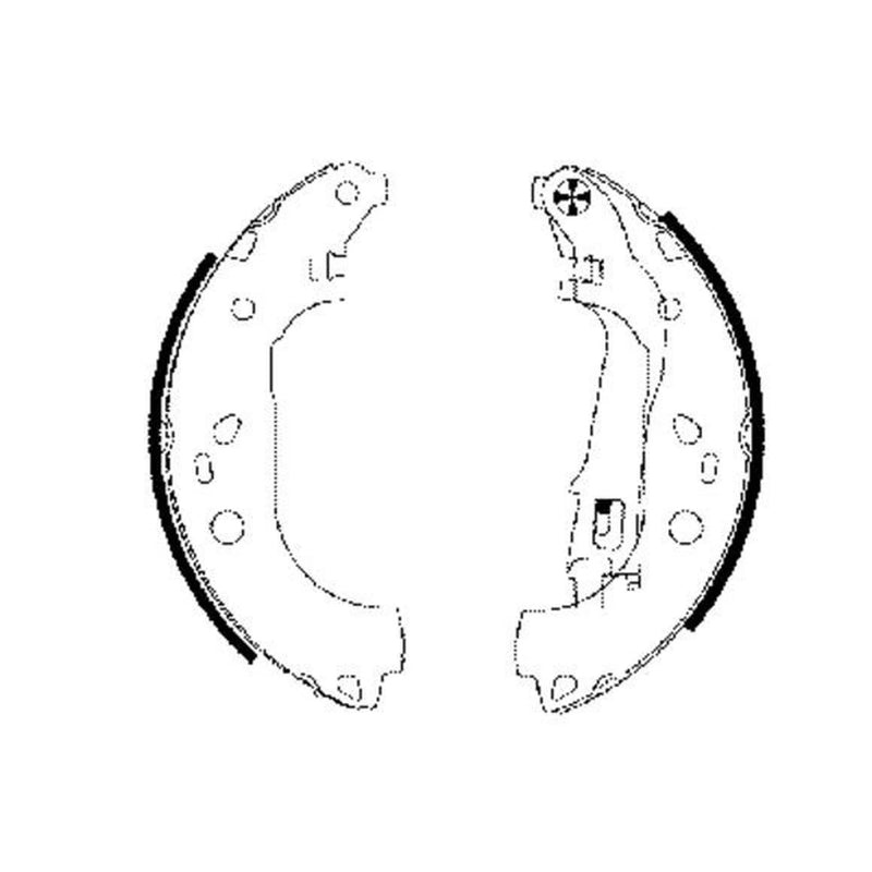 Mintex Brake Shoe Set Axle Kit MFR596