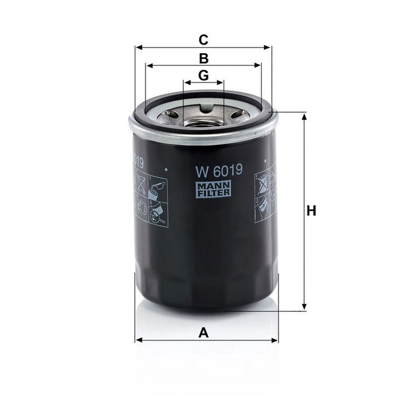 MANN-FILTER Engine Oil Filter W 6019
