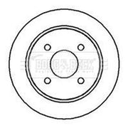 Borg & Beck 2 x Solid Rear Brake Discs BBD4869-x2