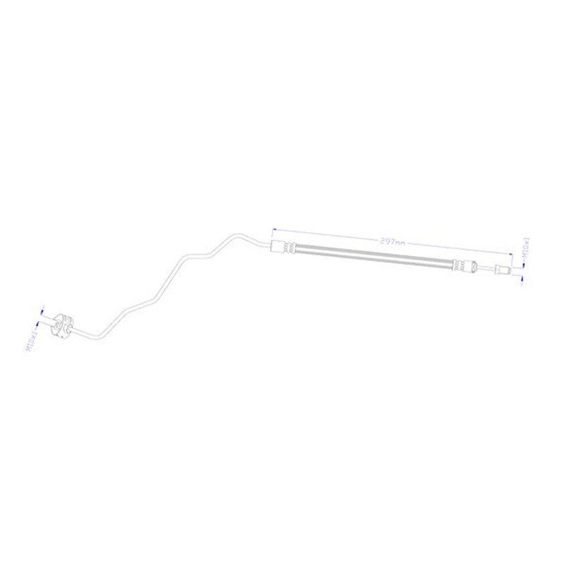 Juratek Brake Hydraulic Hose Line outer JBH1683L