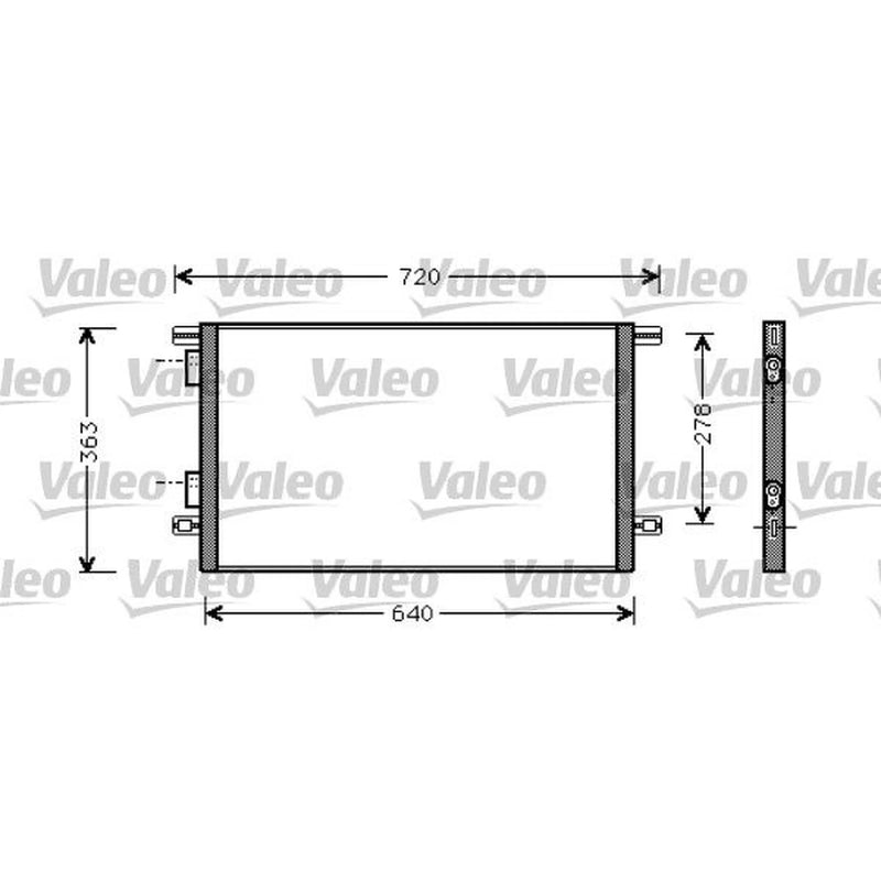 Valeo Air Conditioning Condenser 818008