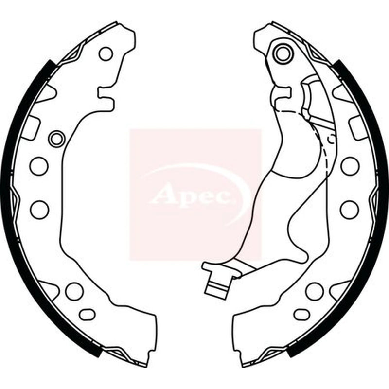 Apec Brake Shoe Set Axle Kit SHU839