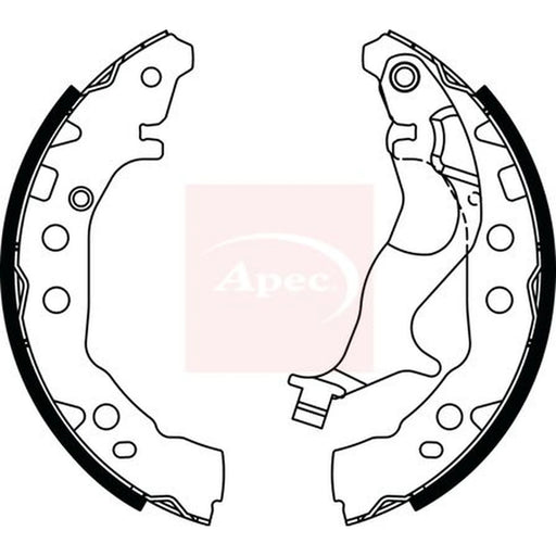 Apec Brake Shoe Set Axle Kit SHU839