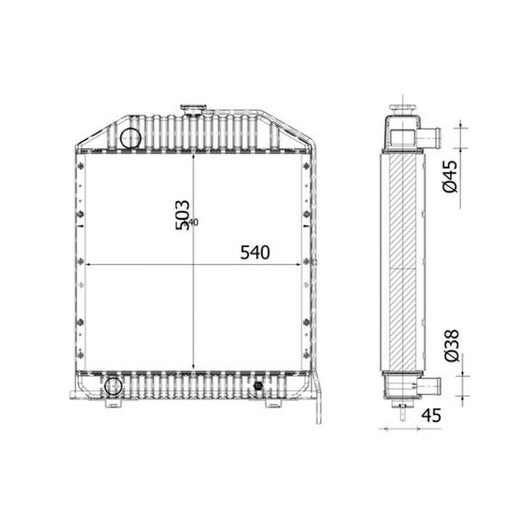 Mahle Engine Radiator CR 2281 000S
