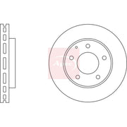 Apec 2 x Vented Front Brake Discs DSK524-x2