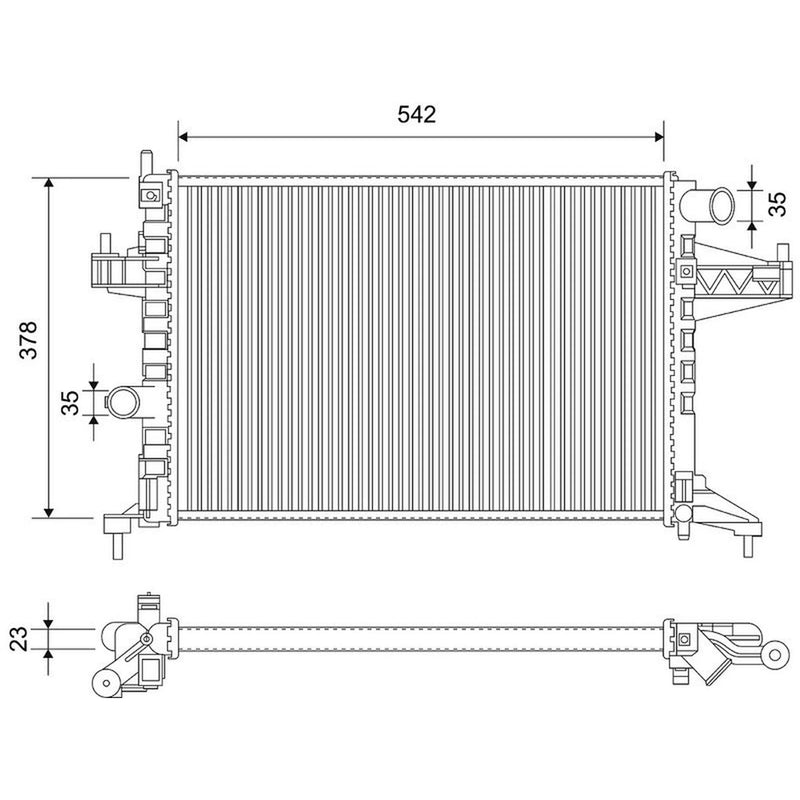 Valeo Engine Radiator 731782