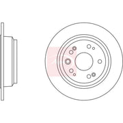 Apec 2 x Solid Rear Brake Discs DSK2494-x2