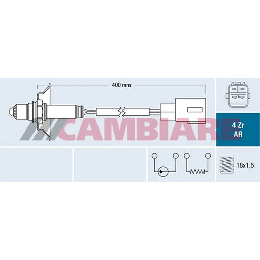 Cambiare O2 Lambda Oxygen Sensor Front VE381798