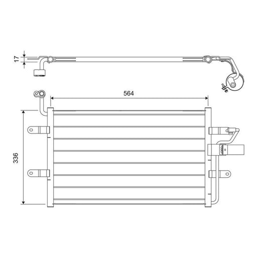 Valeo Air Conditioning Condenser 817245