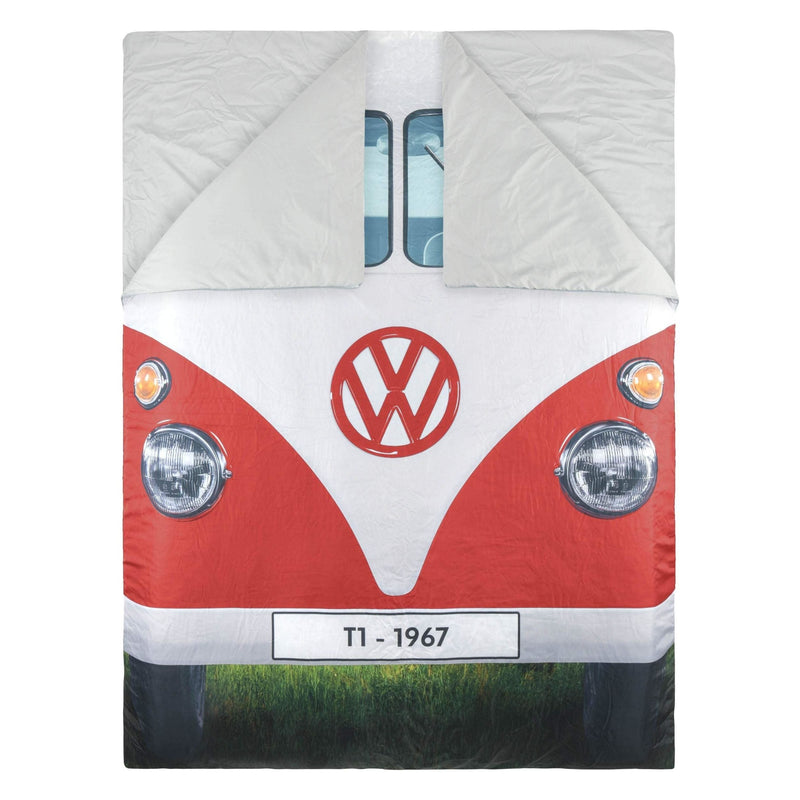 Vw Double Sleeping Bag Reversable Blue/Red 190Cm X 150Cm OL0183 - Board Masters - Van Life Living