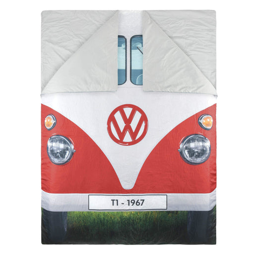 Vw Double Sleeping Bag Reversable Blue/Red 190Cm X 150Cm OL0183 - Board Masters - Van Life Living