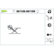 Valeo Electric Window Regulator Lifter Left Front 861188