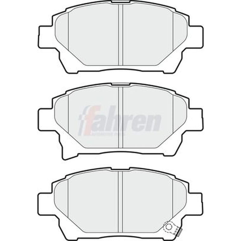 Fahren Front Brake Pad Set FBP3581