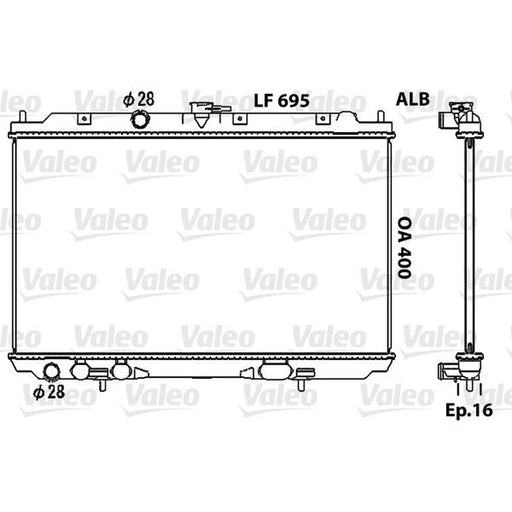 Valeo Engine Radiator 734729