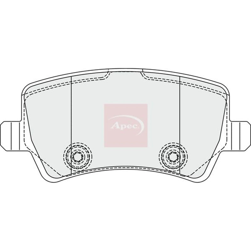 Apec Rear Brake Pad Set PAD1857