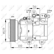 NRF Air Conditioning Compressor 32755G