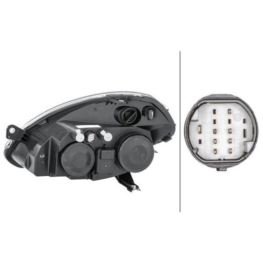 Hella Headlight Headlamp H7/H3 Right 1EB 270 521-441