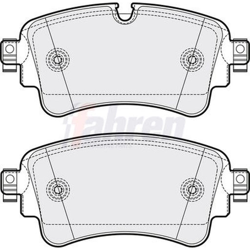 Fahren Rear Brake Pad Set FBP3776