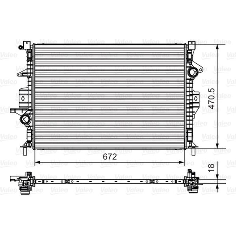 Valeo Engine Radiator 735550
