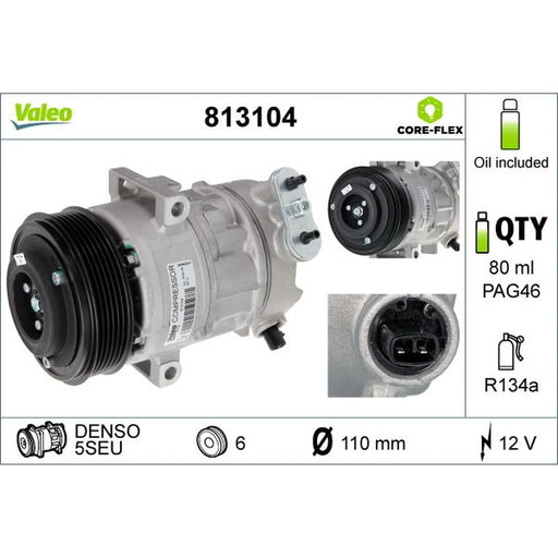 Valeo Air Conditioning Compressor 813104