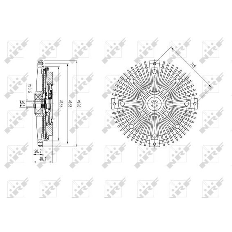 NRF Radiator Fan Clutch 49588