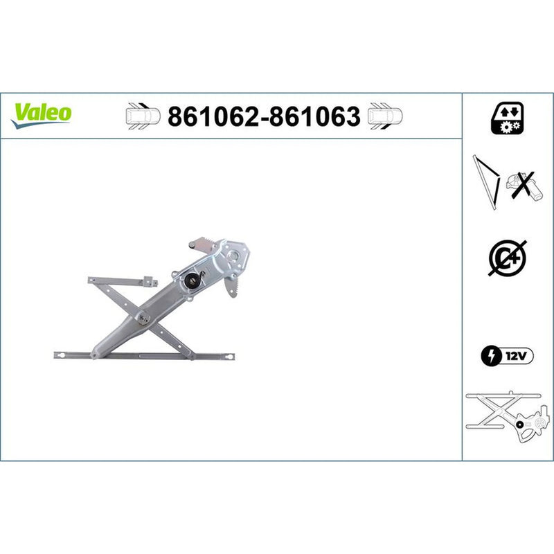 Valeo Electric Window Regulator Lifter Left Front 861062