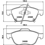Mintex Front Brake Pad Set MDB2622