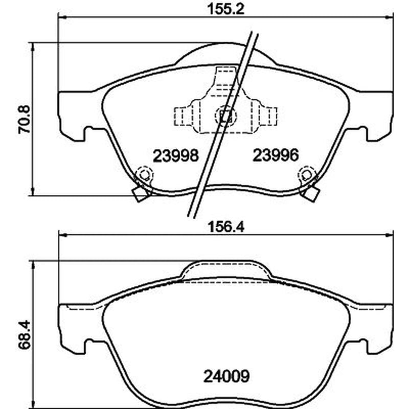 Mintex Front Brake Pad Set MDB2622