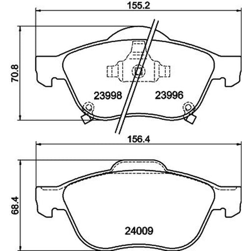 Mintex Front Brake Pad Set MDB2622