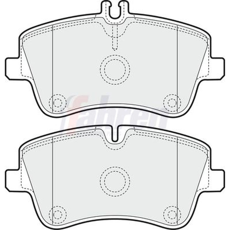 Fahren Front Brake Pad Set fits Mercedes-Benz C-Class 2000-2008