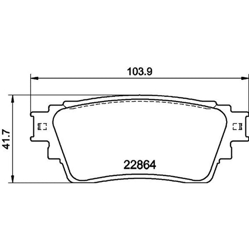 Mintex Rear Brake Pad Set MDB4071