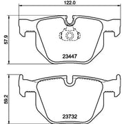 DON Rear Brake Pad Set PCP2121